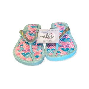 Elli by Cepelli Jelly Flip Flops Girls size 10/11 NWT